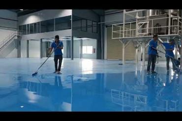 Sơn epoxy màu xanh cho nhà xưởng